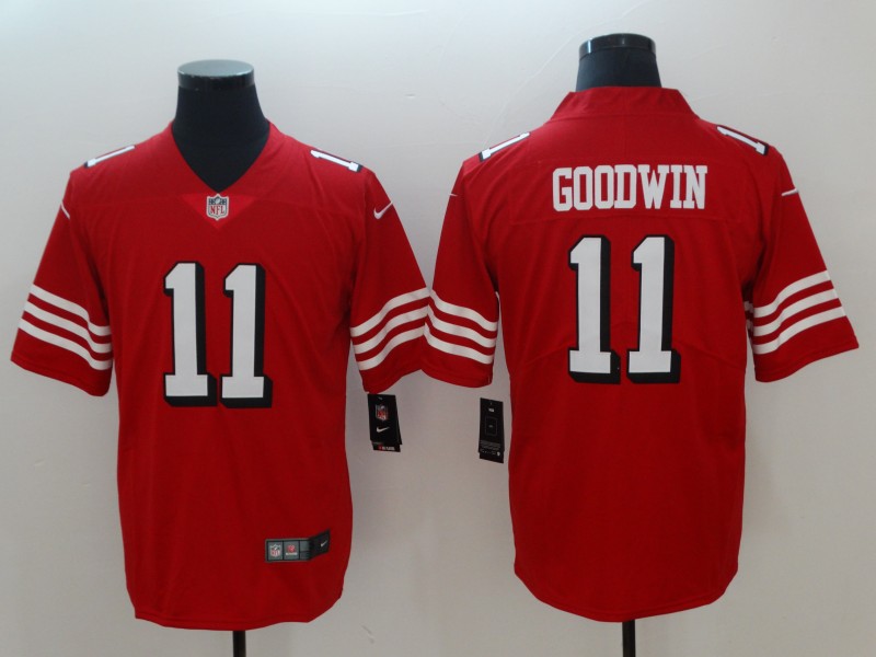 Men's San Francisco 49ers Marquise Goodwin #11 Red Jersey